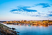 Frankreich, Finistere, Le Conquet, Fischereihafen im Meeresnaturpark Iroise