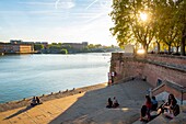 Frankreich, Haute Garonne, Toulouse, die Ufer der Garonne