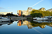 Frankreich, Loire Atlantique, Nantes, Kanal St. Felix, Kongresszentrum (cité des Congres)