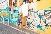 France, Bouches du Rhone, Marseille, the Panier district, street Art