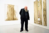 France, Paris, Galerie RX, Hermann Nitsch, Hermann Nitsch, contemporary Austrian artist, co founder of the Wiener Aktionismus movement (Viennese Actionism)