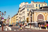 France, Yvelines, Versailles, market place