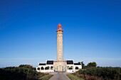 Frankreich, Morbihan, Belle Ile en mer, Bangor, Der unter Denkmalschutz stehende Leuchtturm von Goulphar