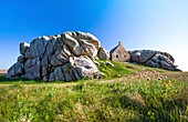 Frankreich, Finistere, Pays des Abers, Haus des Wachpostens des Weilers Meneham in Kerlouan