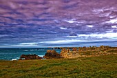 France, Finistere, Ponant Islands, Regional Natural Park of Armorica, Iroise Sea, Ouessant Island, Biosphere Reserve (UNESCO), Rocks of the Pointe du Créac'h