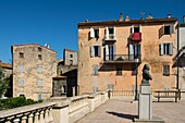 Frankreich, Corse du Sud, Sartene, auf dem Platz der Befreiung, ehemals Porta die Büste von Pascale Paoli