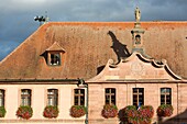 Frankreich, Haut Rhin, Route des Vins d'Alsace, Bergheim, das Rathaus von 1767