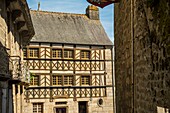 Frankreich, Cotes d'Armor, Moncontour, Ausgezeichnetes Dorf Die schönsten Dörfer Frankreichs