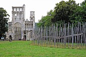 France, Seine Maritime, Jumieges, Abbey of Saint-Pierre de Jumieges, Notre-Dame Abbey, nave and transept novels