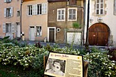France, Jura, Poligny, Rue de l Epeule, Parc Ansart, panel The Roaring Twenties