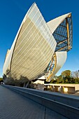 France, Paris, Bois de Boulogne, Fondation Louis Vuitton by Frank Gehry