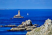 France, Finistere, Iroise, Cape Sizun, Plogoff, Pointe du Raz, The lighthouses and beacons of the Pointe du Raz to the Chaussee de Sein, Classified Grand National Site