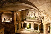 France, Bouches du Rhone, Marseille, the Saint Victor abbey, the crypt
