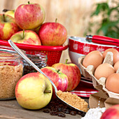 Ingredients for apple pie