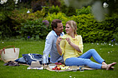 Picnic in garden