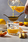 Immune-boosting citrus-ginger shot