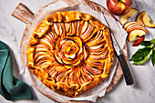 Savoury apple and pumpkin galette