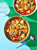 Kartoffel-Lauch-Suppe mit Chorizo