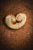 Palmiers on brown background