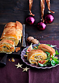 Vegetarischer Kürbis-Trüffel-Strudel