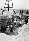 Archaeological excavations at Fell El-Huen, Palestine
