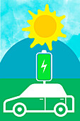 Electric vehicles, illustration