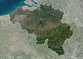 Belgium, satellite image