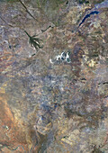 Botswana, satellite image