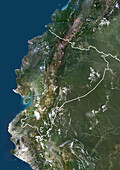 Ecuador, satellite image