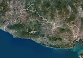 El Salvador, satellite image