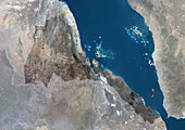 Eritrea, satellite image