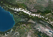 Georgia, satellite image