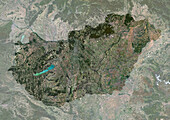 Hungary, satellite image
