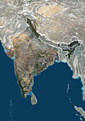 India, satellite image