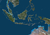 Indonesia, satellite image