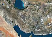 Iran, satellite image