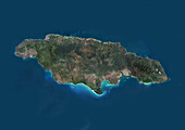 Jamaica, satellite image