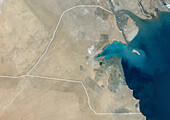Kuwait, satellite image