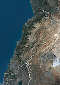 Lebanon, satellite image