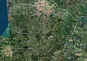 Lithuania, satellite image