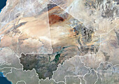 Mali, satellite image