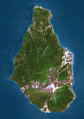 Montserrat, satellite image