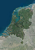 Netherlands, satellite image