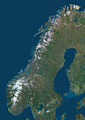 Norway, satellite image