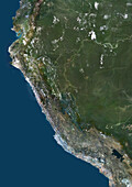 Peru, satellite image