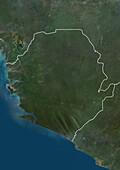 Sierra Leone, satellite image