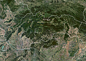 Slovakia, satellite image