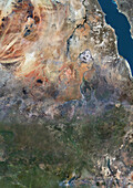 Sudan and South Sudan, satellite image