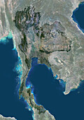 Thailand, satellite image