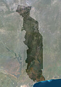 Togo, satellite image